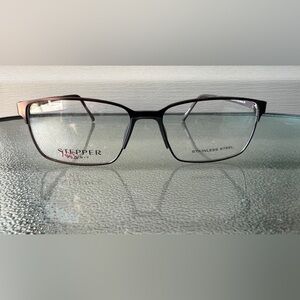 New- Stepper Eyeglasses Men’s STS 40108 55-16-140 Frame Only No Box